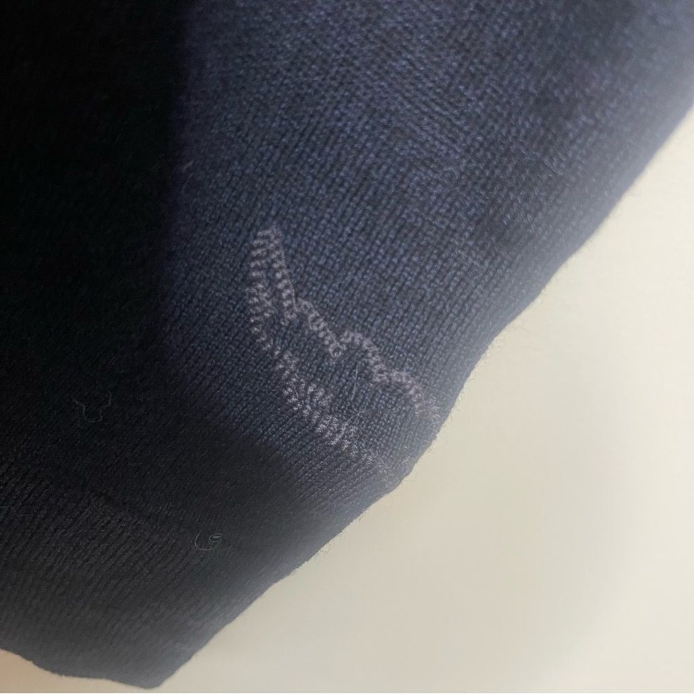 $298 Zadig & Voltaire Women's Encre navy blue merino wool jumper sweater NEW - Picture 8 of 10